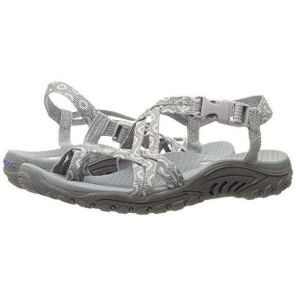 SKECHERS Shoes - New Women's Skechers Grey Happy Rainbow Sandal